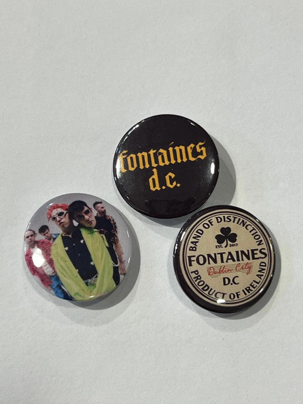 Fontaines D.C. - Set of 3 Button Badges Set A - Badge