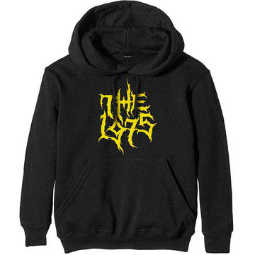 The 1975 Unisex Pullover Hoodie: Gold Logo (Black)