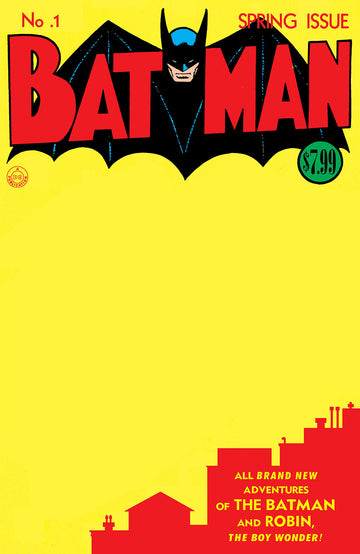 Batman #1 - Facsimile Edition (Cover C - Blank Variant)