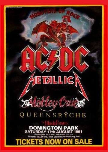 AC/DC - Donington Park 1991 - Mini Poster