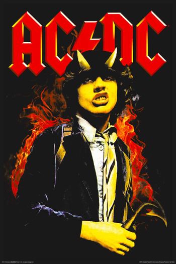 AC/DC - Highway to Hell - Angus - Mini Poster