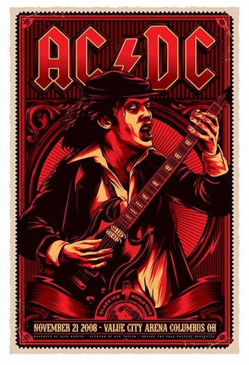 AC/DC - Ohio 2008 - Mini Poster