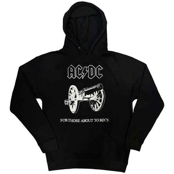 AC/DC Unisex Pullover Hoodie: About to Rock (Black)