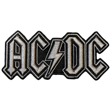 AC/DC Standard Patch: Silver Logo