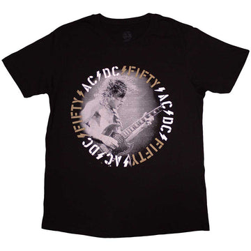 AC/DC Unisex T-Shirt: Angus Live (Black)