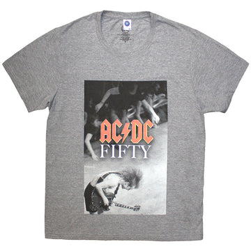 AC/DC Unisex T-Shirt: Angus Stage (Grey)