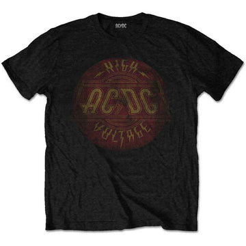 AC/DC Unisex T-Shirt: High Voltage Vintage (Black)