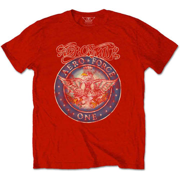 Aerosmith Unisex T-Shirt: Aero Force (Red)