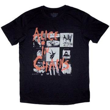 Alice In Chains Unisex T-Shirt: Albums Montage (Black)