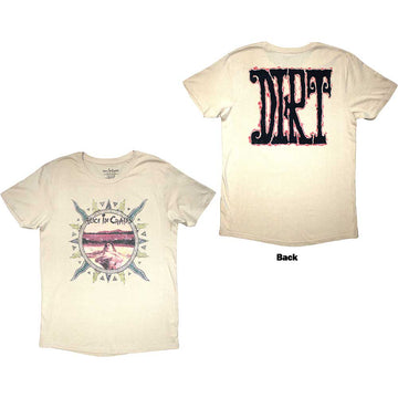 Alice In Chains Unisex T-Shirt: Dirt (Sand) (Back Print)
