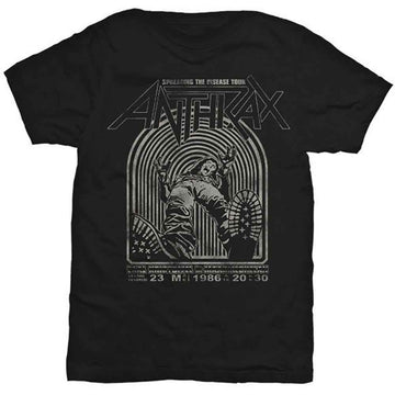 Anthrax Unisex T-Shirt: Spreading the Disease (Black)