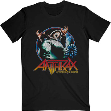 Anthrax Unisex T-Shirt: Spreading Vignette - Black