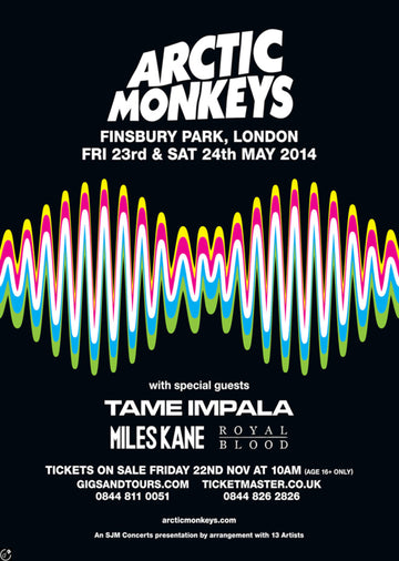 Arctic Monkeys - London 2014 - Mini Poster