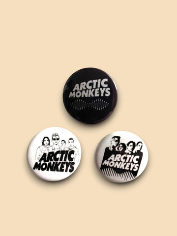 Arctic Monkeys - Set of 3 Button Badges Set A - Badge