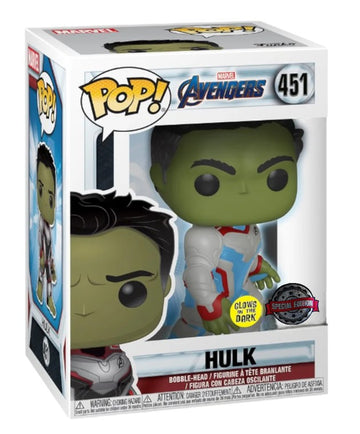 Marvel: Avengers Endgame - Hulk - Bobble-Head Glow in the Dark Funko Special Edition Pop! (451)