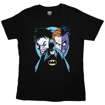 DC Comics Unisex T-Shirt: Batman Creeping Villains (Black)