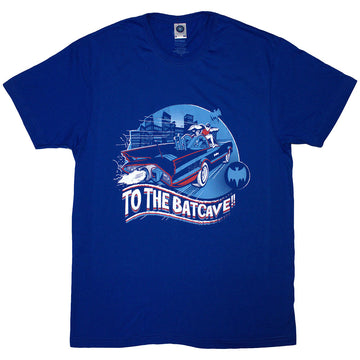 DC Comics Unisex T-Shirt: To The Batcave (Blue)