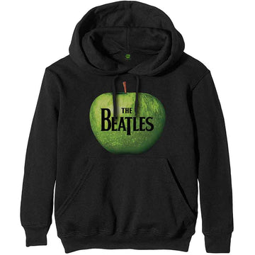 The Beatles Unisex Pullover Hoodie: Apple Logo (Black)
