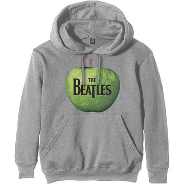 The Beatles Unisex Pullover Hoodie: Apple Logo (Grey)
