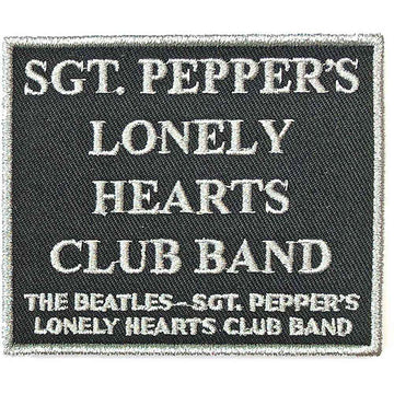 The Beatles Standard Patch: Sgt. Pepper's Black (Black)