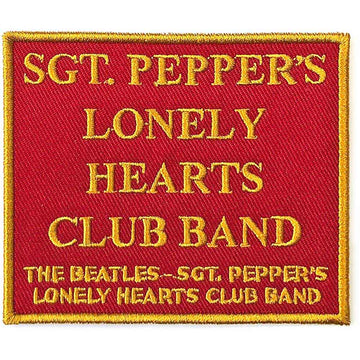 The Beatles Standard Patch: Sgt. Pepper's Red