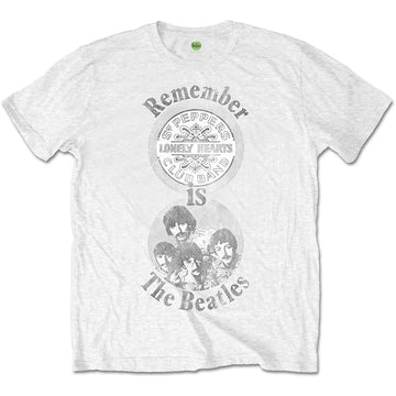 The Beatles Unisex T-Shirt: Remember (White)