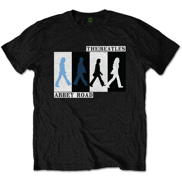 The Beatles Unisex T-Shirt: Abbey Road Colours Crossing (Black)