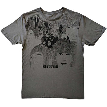 The Beatles Unisex T-Shirt: Revolver (Charcoal Grey)