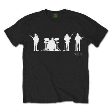 The Beatles Unisex T-Shirt: Saville Row Line Up Silhouette (Black)