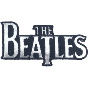 The Beatles Standard Patch: Silver Drop T Logo Die-Cut