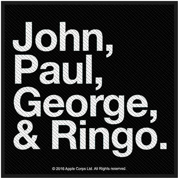 The Beatles Standard Patch: John, Paul, George & Ringo