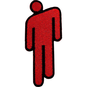 Billie Eilish Standard Patch: Blohsh Red (Red)