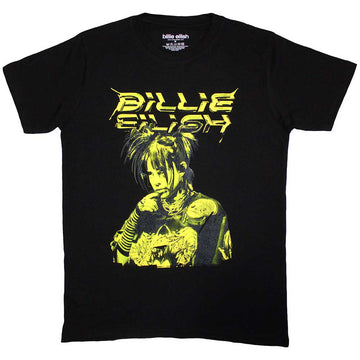 Billie Eilish Unisex T-Shirt: Illustration (Black)