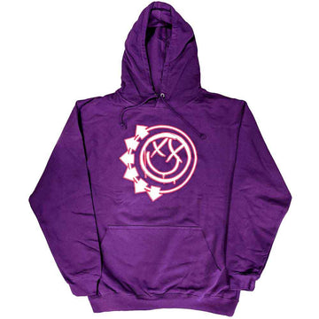 Blink-182 Unisex Pullover Hoodie: Six Arrow Smile (Pink)