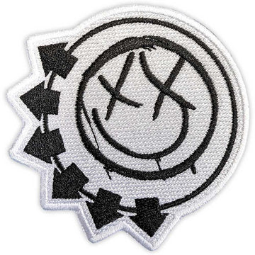 Blink-182 Standard Patch: Black Six-Arrow Smile