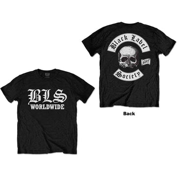 Black Label Society Unisex T-Shirt: Worldwide (Back Print) - Black