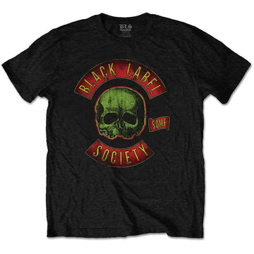 Black Label Society Unisex T-Shirt: Skull Logo Colour - Black