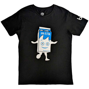 Blur Unisex T-Shirt: Milky (Black) (Sleeve Print)