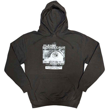 Bring Me The Horizon Unisex Pullover Hoodie: Remain Calm FP (Grey)
