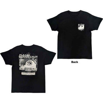 Bring Me The Horizon Unisex T-Shirt: Remain Calm (Back Print) - Black