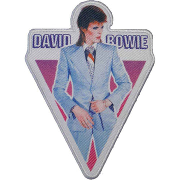 David Bowie Standard Patch: Blue Suit