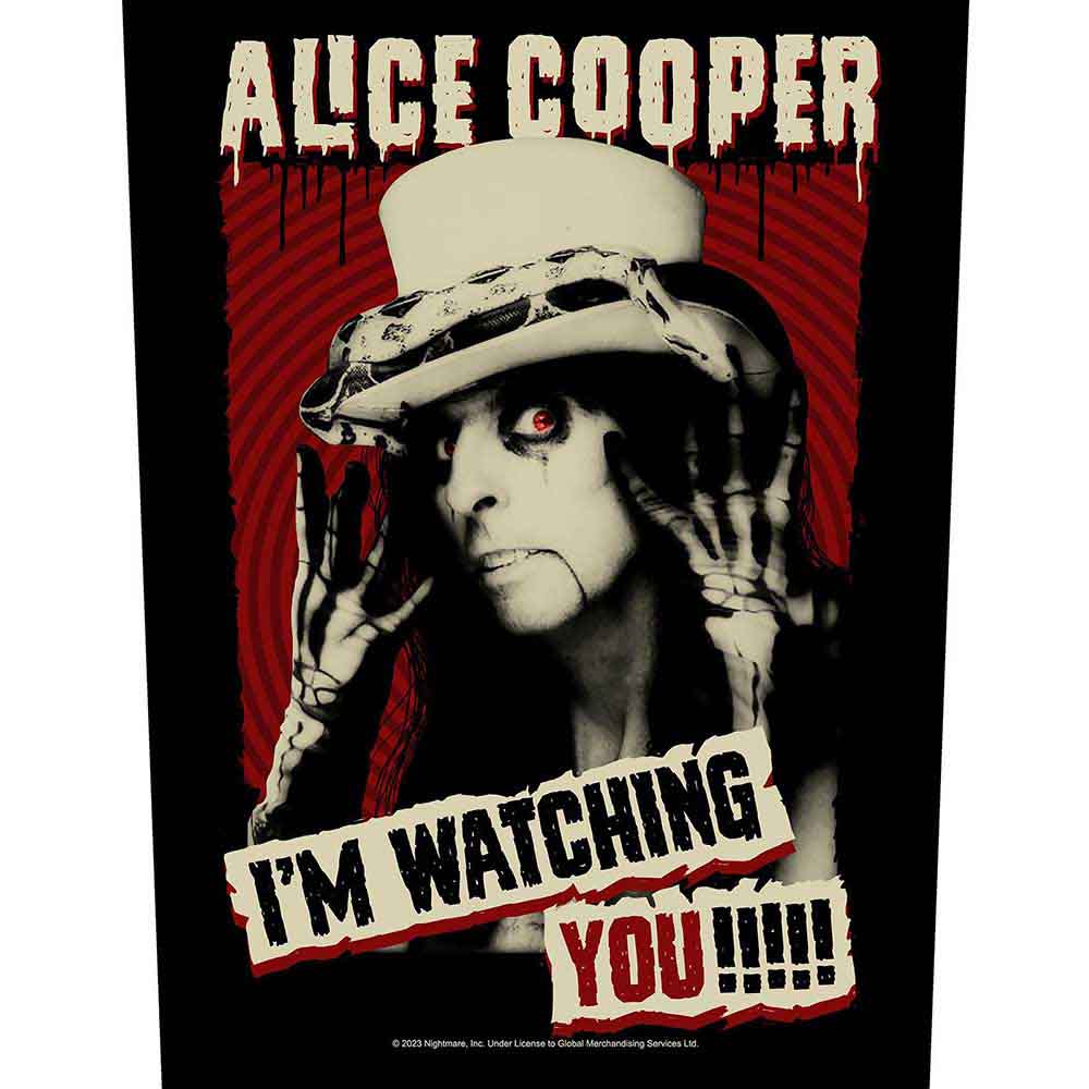 Alice Cooper Back Patch