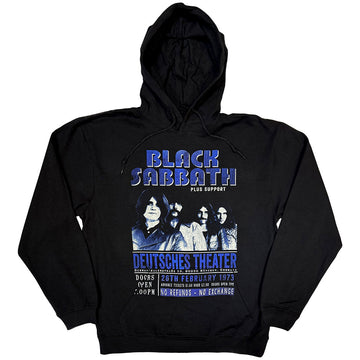 Black Sabbath Unisex Pullover Hoodie: Deutsches '73 (Black)