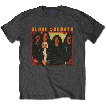 Black Sabbath Unisex T-Shirt: Japan Photo (Charcoal Grey)