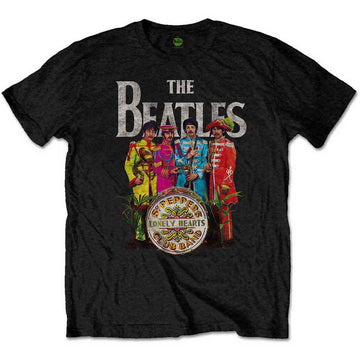 The Beatles Unisex T-Shirt: Sgt Pepper (Black)