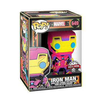 Marvel: Black Light - Iron Man - Special Edition Bobble-Head Funko Pop! (649)