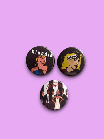 Blondie - Set of 3 Button Badges - Badge