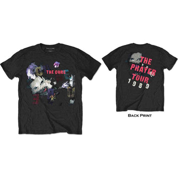 The Cure Unisex T-Shirt: The Prayer Tour 1989 (Black) (Back Print)