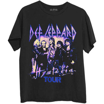 Def Leppard Unisex T-Shirt: Hysteria Tour (Black)