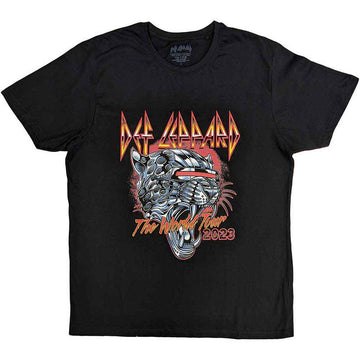 Def Leppard Unisex T-Shirt: Tour 2023 (Black)